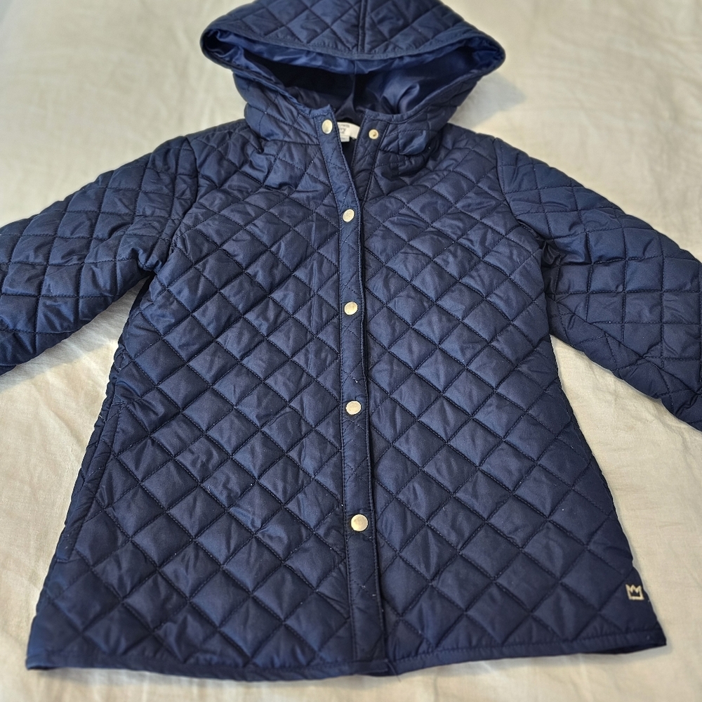 Girls Crown and Ivy Navy coat size Large